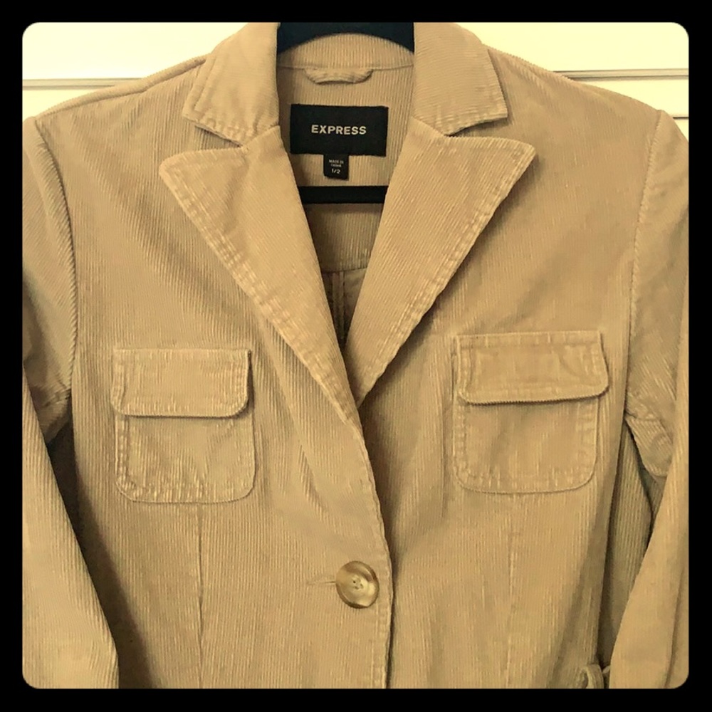 Vintage Corduroy Trench Coat